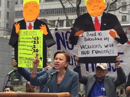 Velazquez Denouncing HUD Cuts