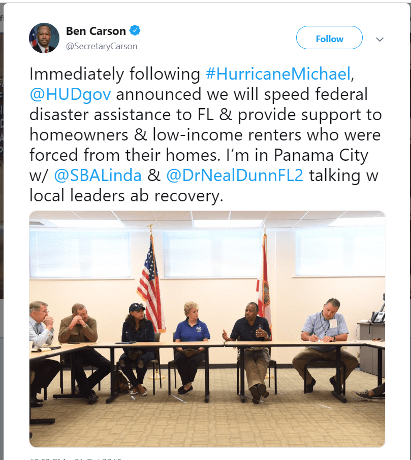 Disaster Housing Recovery Update -Wednesday, October 31,&nbsp;2018