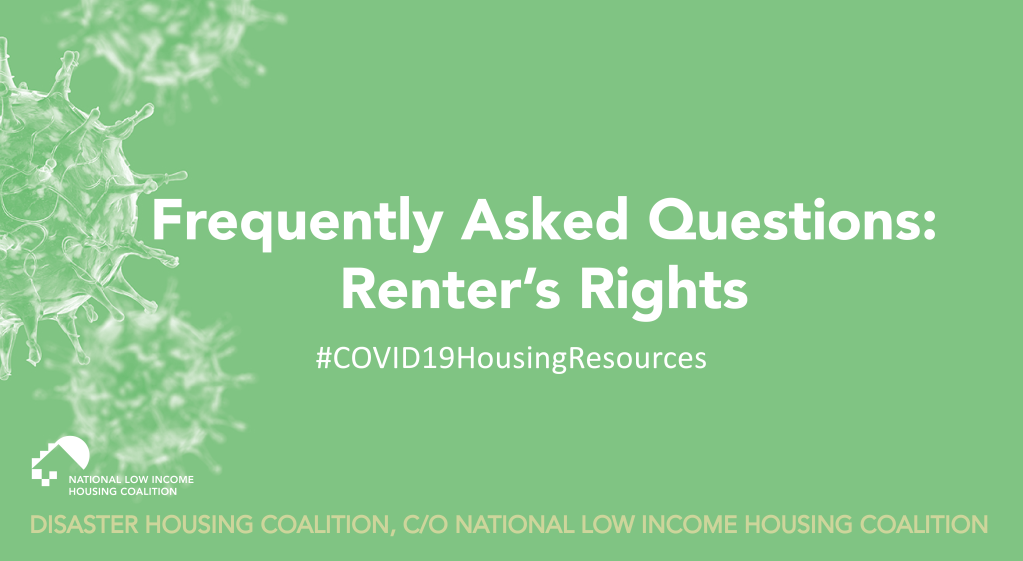 Frequently Asked Questions: Renters’&nbsp;Rights